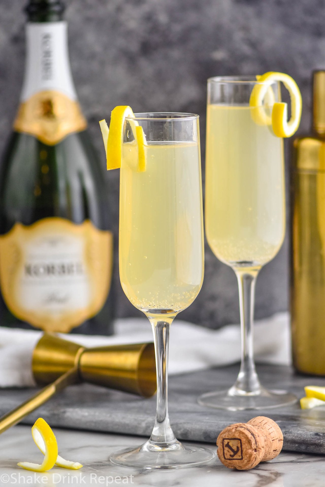 Amy LaBelle’s New Year’s Eve Sparkling Wine Bourbon French 75