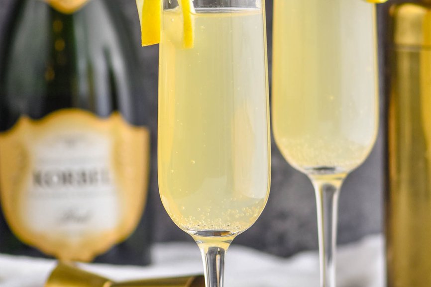 Amy LaBelle’s New Year’s Eve Sparkling Wine Bourbon French 75